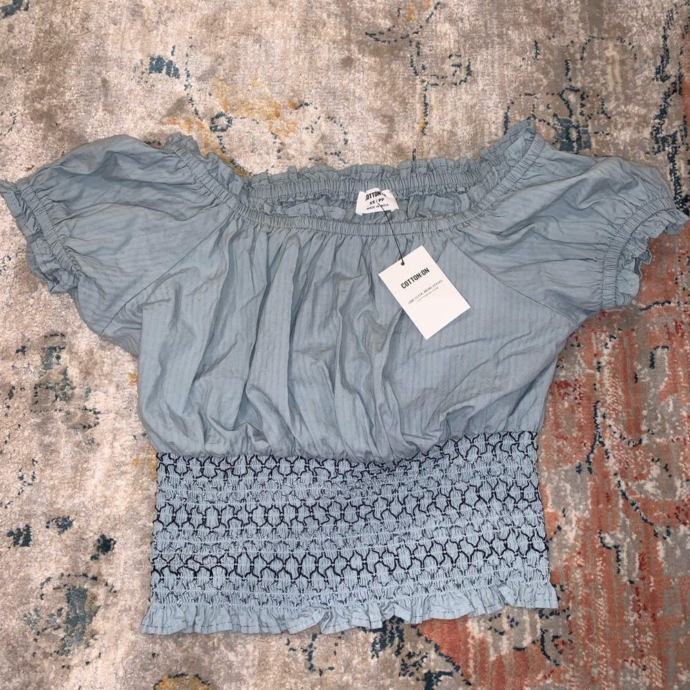 Cropped Blouse w/ tags never worn